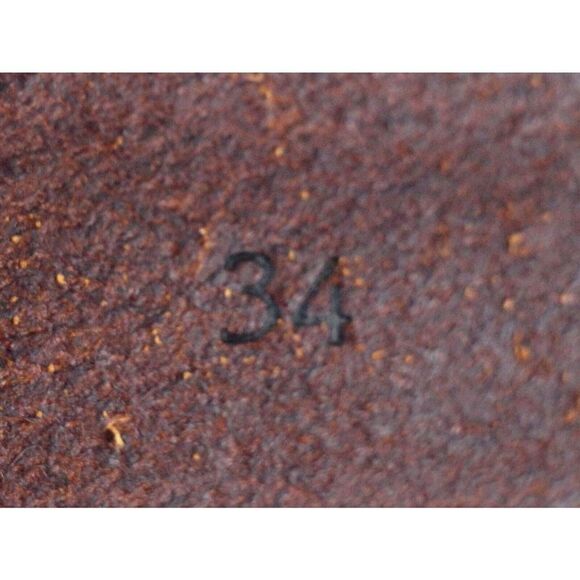 Nautica BROWN GENUINE LEATHER 1"Wd CASUAL DRESS MEN'S BELT Sz 34 (X77 - Picture 8 of 14